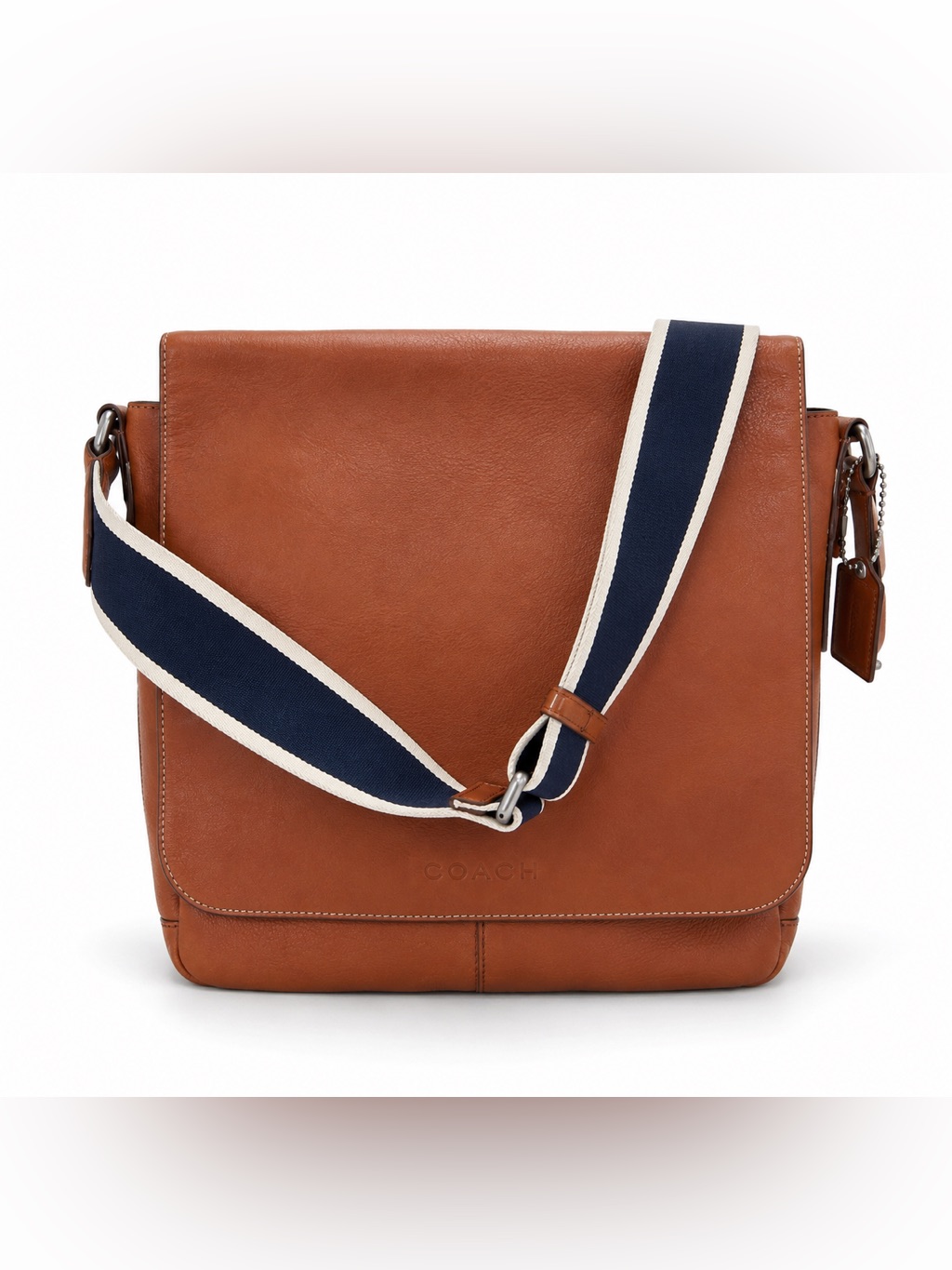 Coach F70655 Leather Messenger Bag Brown Laptop Crossbody Commuter Vguc